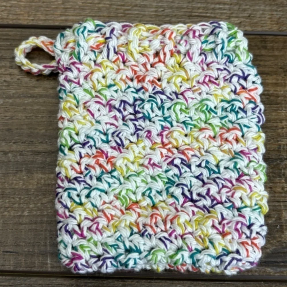 Crochet Bar Soap Saver Pouch Bag Cotton Handcrafted Exfoliating Drawstring‎ Knit